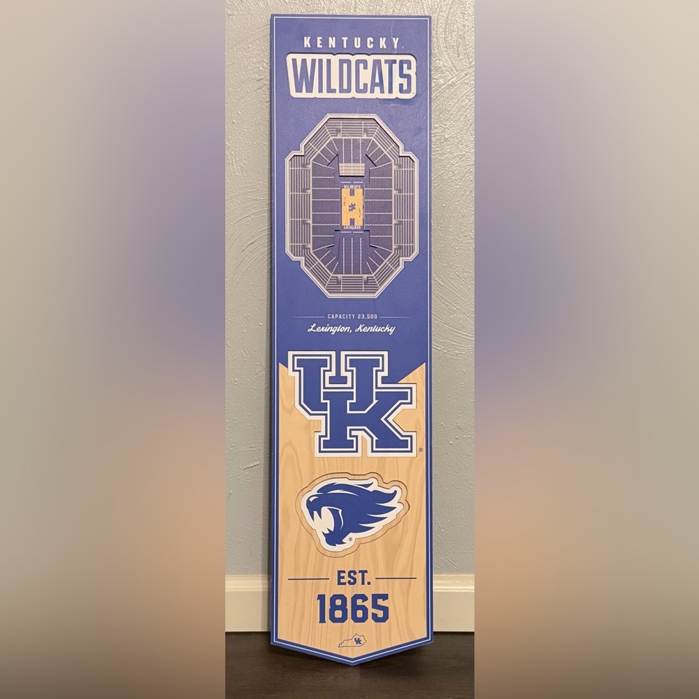 Blue and Tan University of Kentucky Wall Art